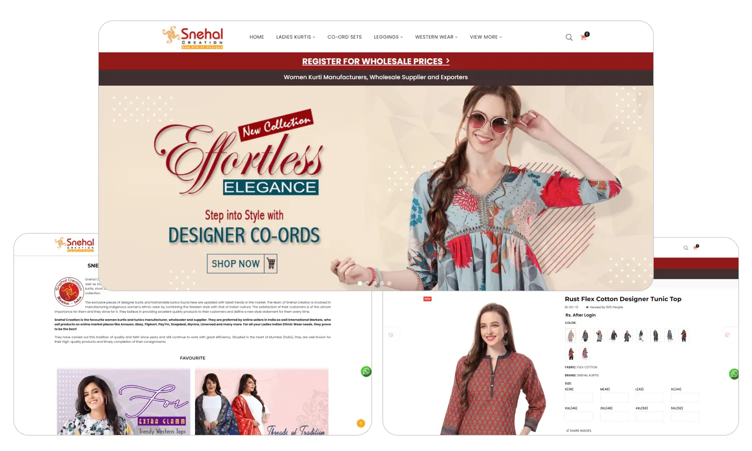 Snehal Creation Website - Praxalyte Technology